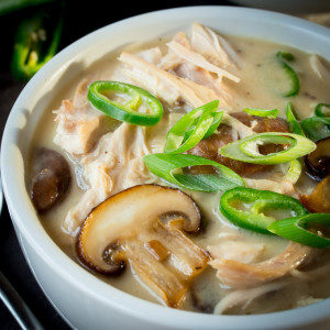 Creamy Chicken  Mushroom and Green Chilli soup - 58