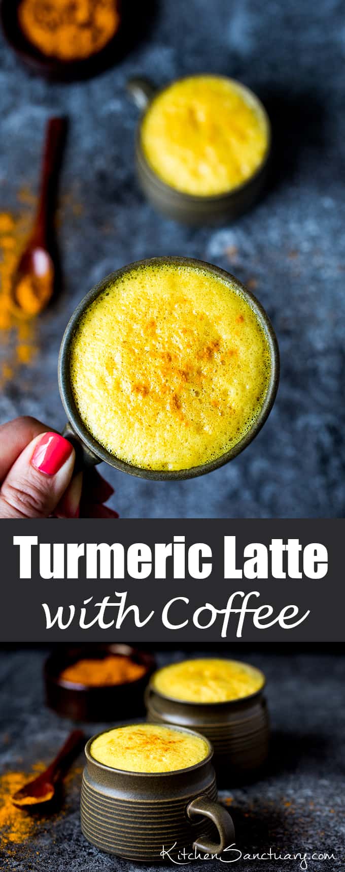 Turmeric Latte With Coffee Nickys Kitchen Sanctuary 