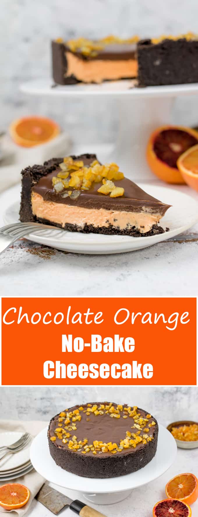 Chocolate Orange No Bake Cheesecake - 5