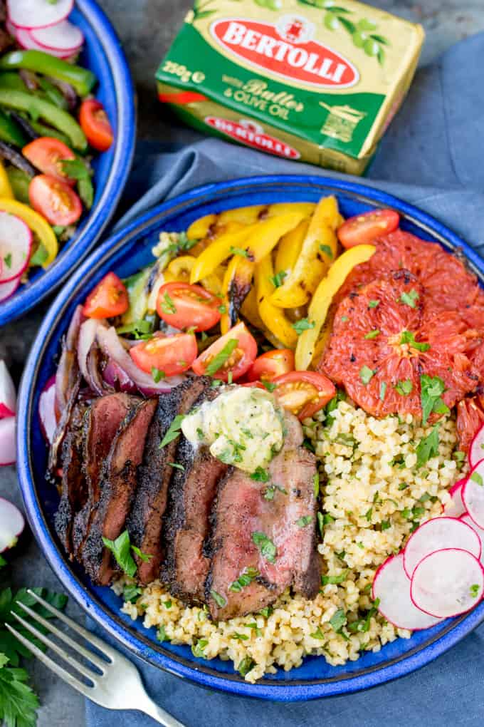 Coffee Crusted Steak Buddha Bowl With Spiced Butter Nicky S Kitchen Sanctuary
