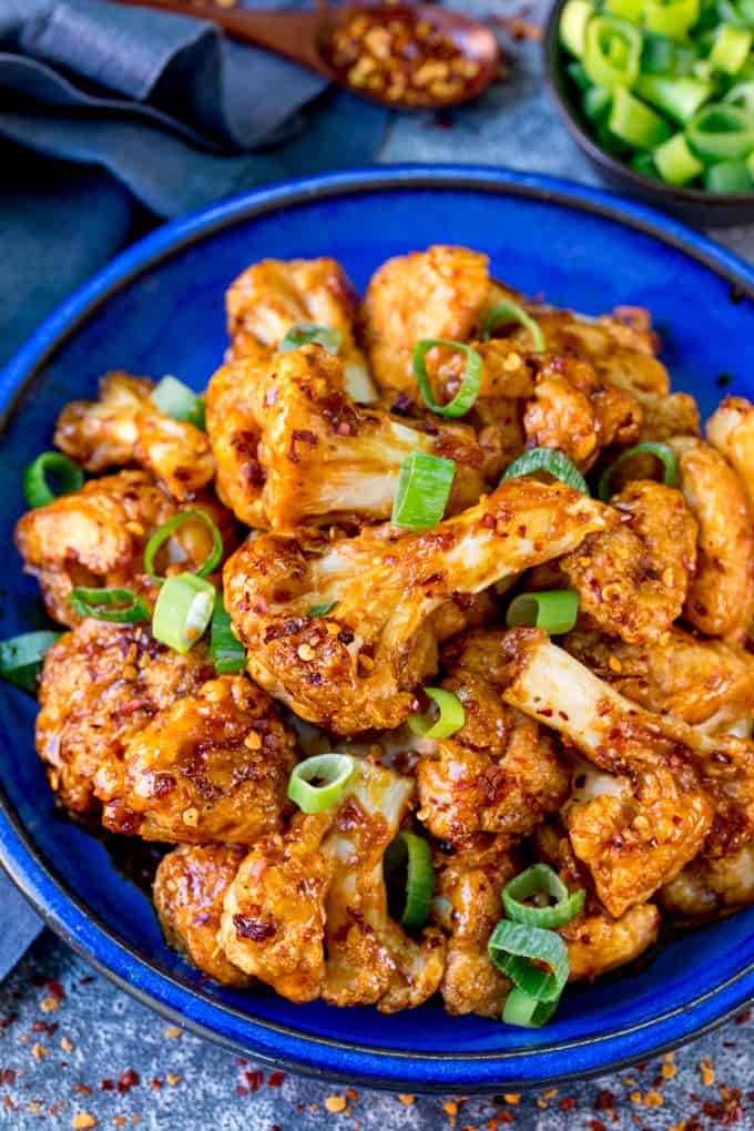 Baked Cauliflower Wings   Asian Style - 85