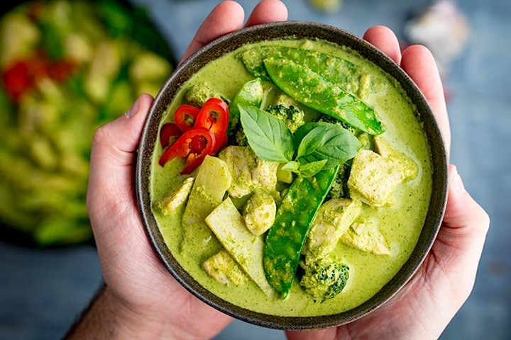 Famous Internationally Renowned Thai Green Coconut Curry Gaeng Keow Wan ...