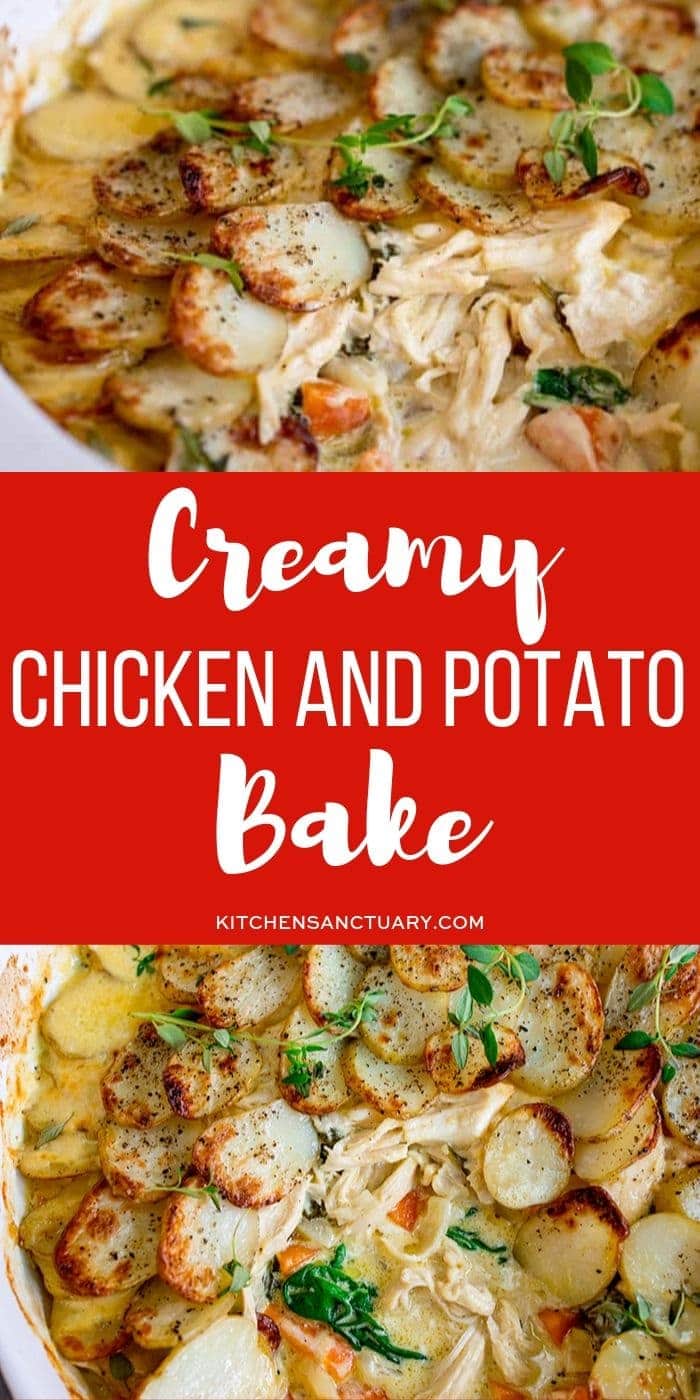 Creamy Chicken and Potato Bake - Nicky's Kitchen Sanctuary