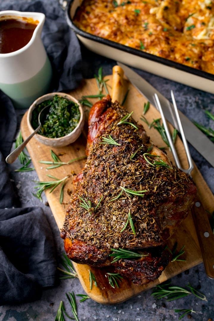 Roast Leg of Lamb with Rich Gravy - Nicky's Kitchen Sanctuary