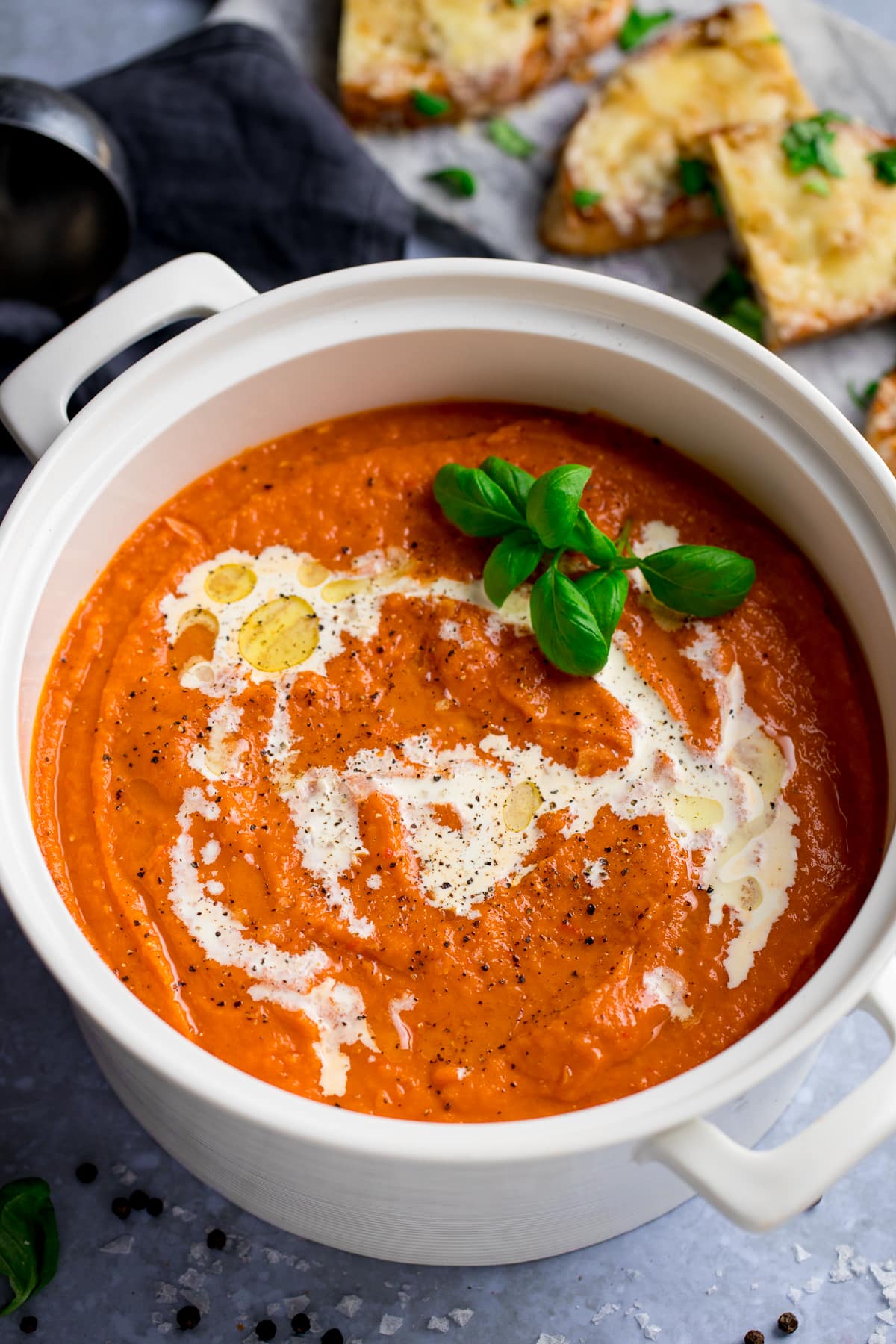 Homemade Cream of Tomato Soup Recipe - Nicky's Kitchen Sanctuary