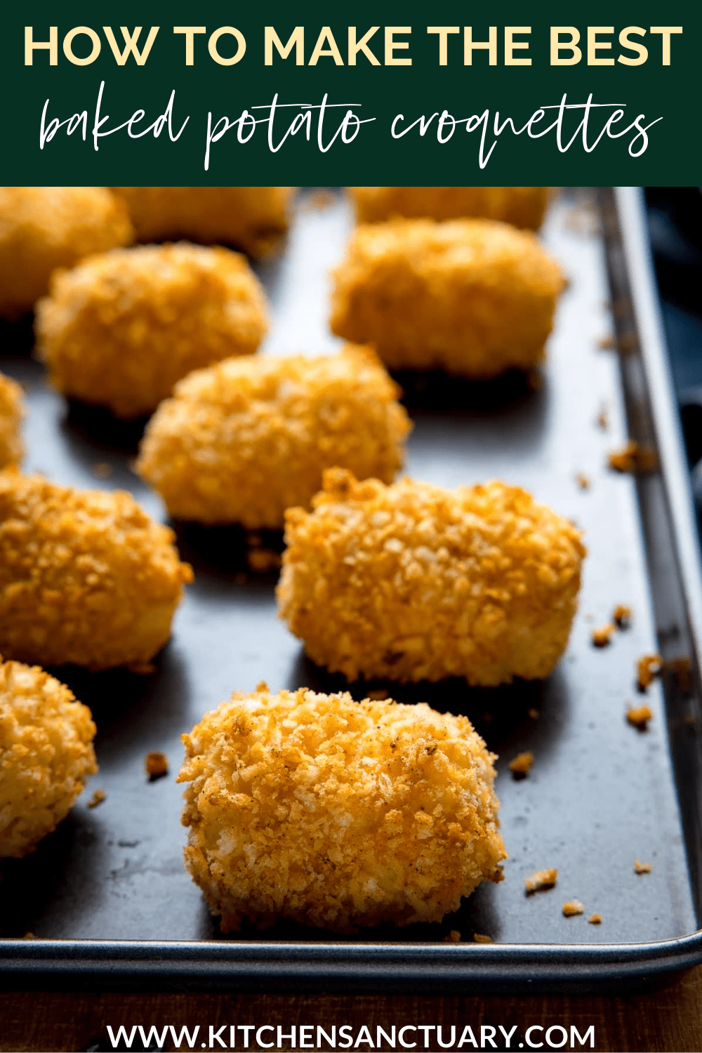 Baked Potato Croquettes with Cheese - Nicky's Kitchen Sanctuary