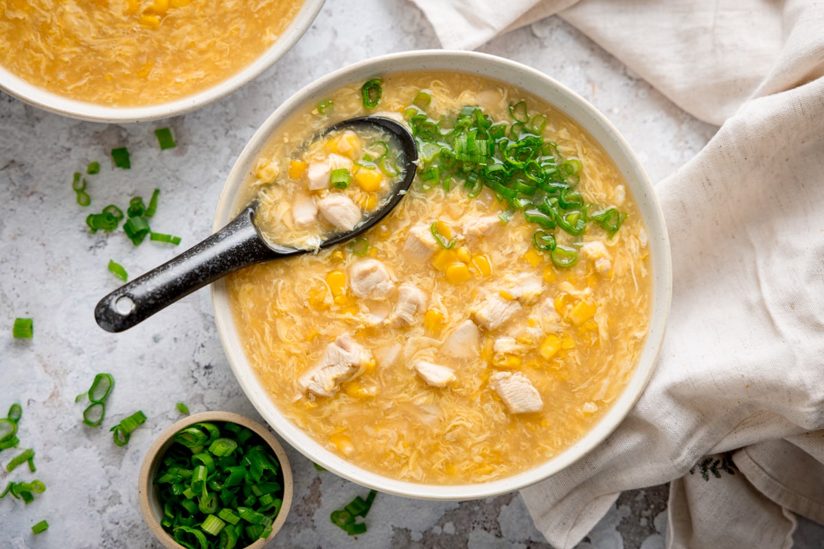 Sweet Corn Chicken Soup Recipe
